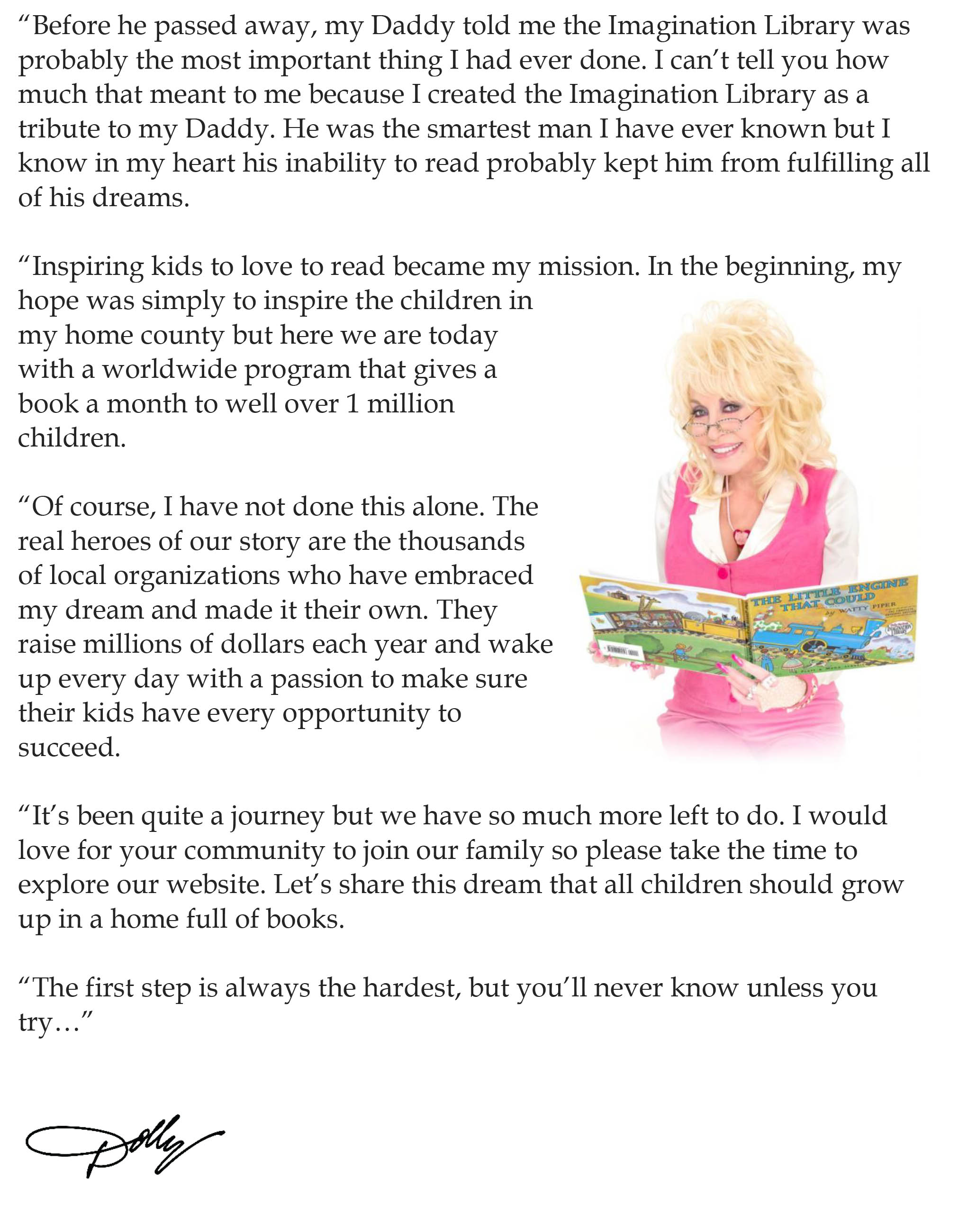 Dolly Parton's Imagination Library HCPFC